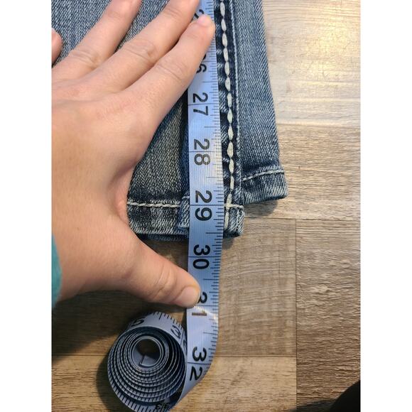 Paisley size 2 women's white washed bootcut jeans with embroidered pockets - Picture 10 of 10